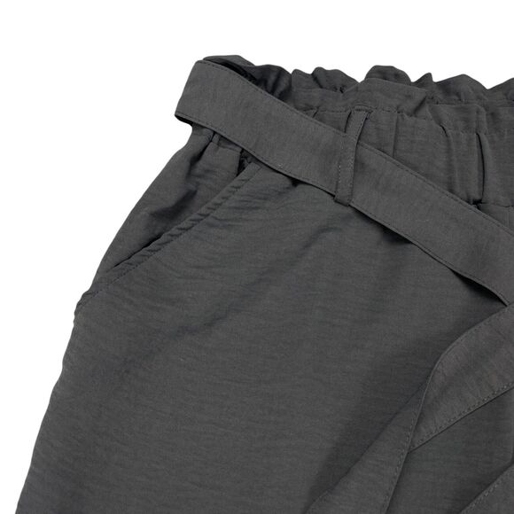 SO Paperbag Taper Pants Size Women's L Out Of Office Charcoal Price $44 - Picture 12 of 16